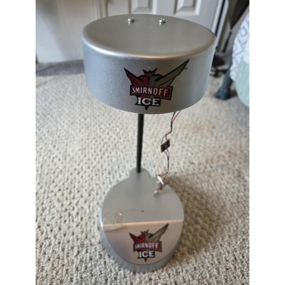 Smirnoff Ice Triple Black Floating Bottle Display Stand Everbrite Needs Wiring